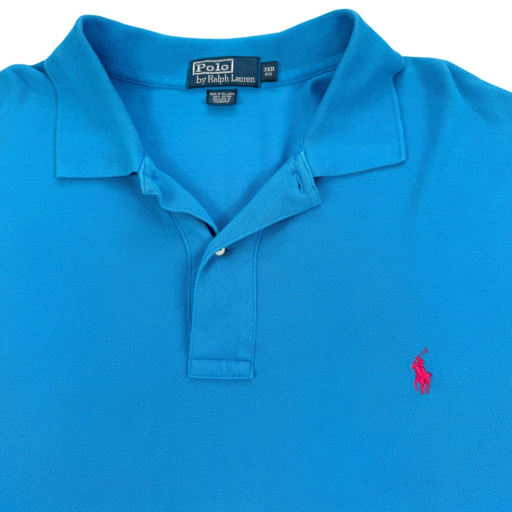 Polo By Ralph Lauren Polo Shirt Mens Big 3XB Blue Golf Pony Logo Casual Top